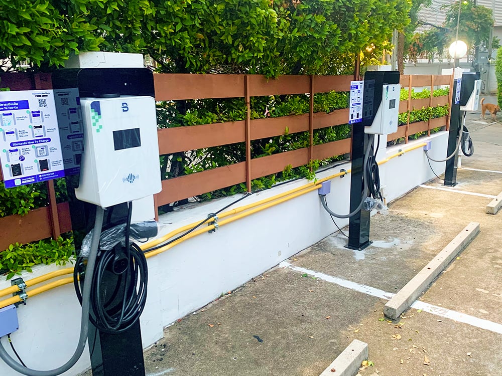 T2S AC EV Charger at Hotel Apartment in Thailand