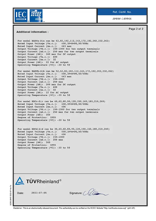 IECEE CB Certificate